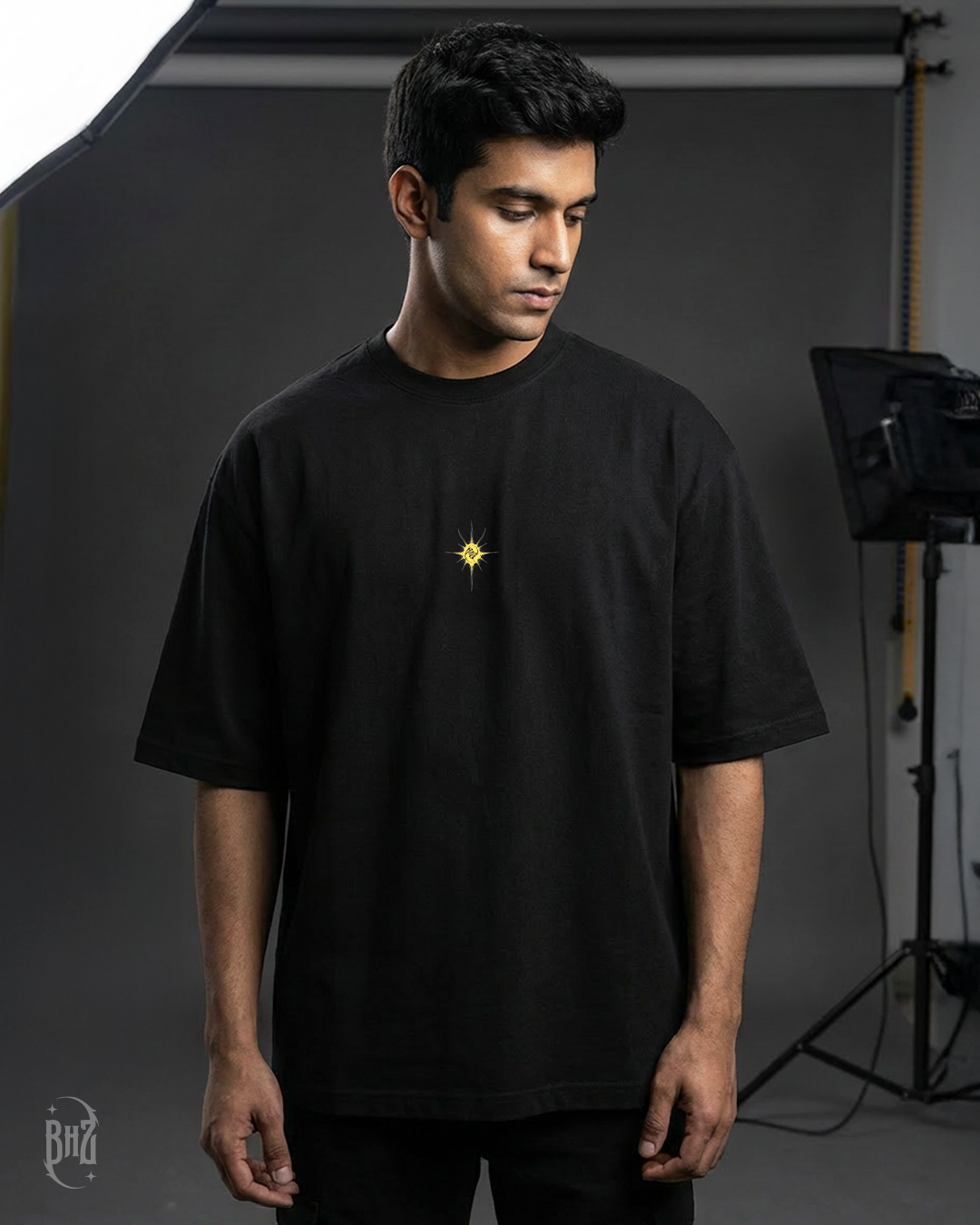 Black Wings Oversized Tee