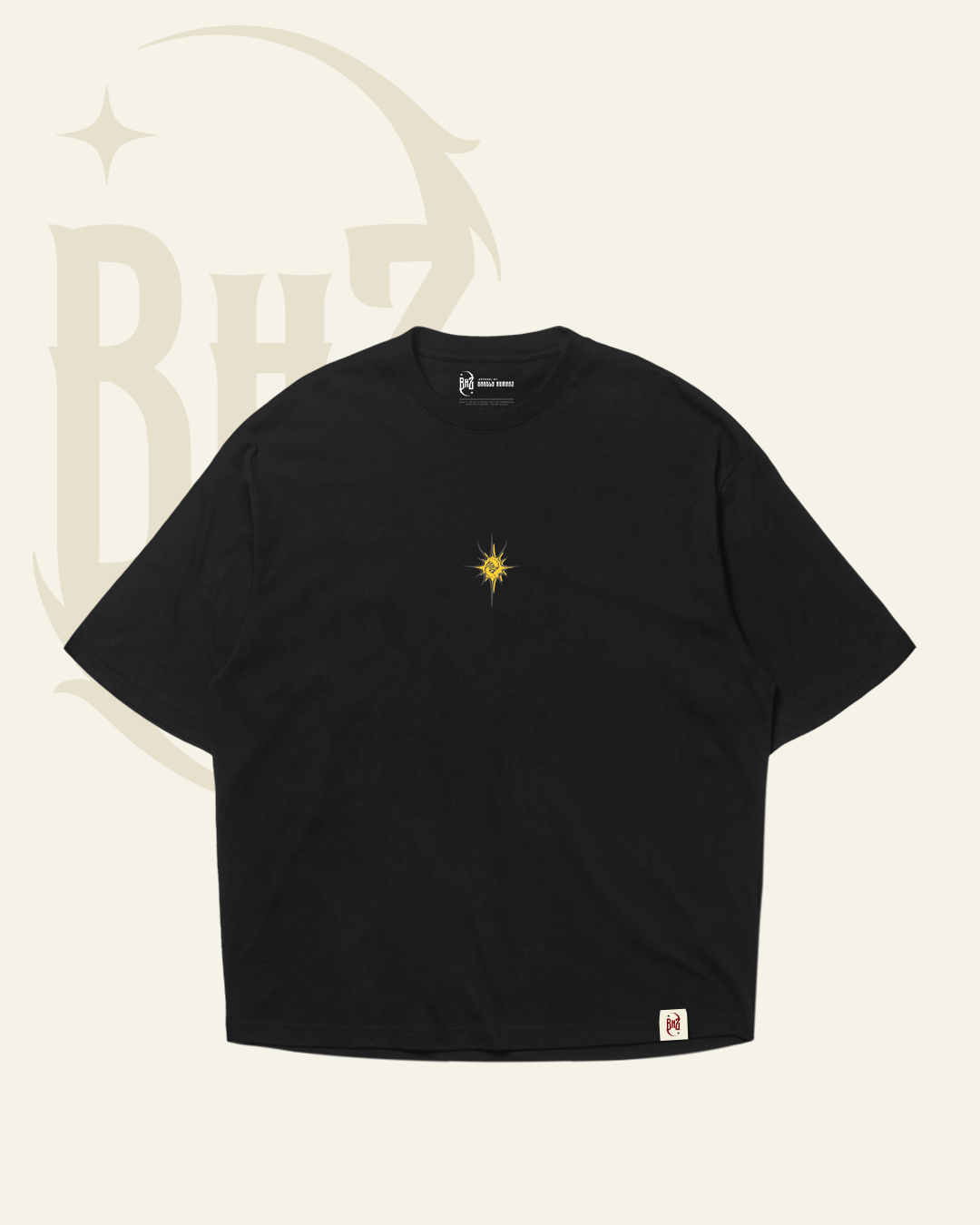 Black Wings Oversized Tee