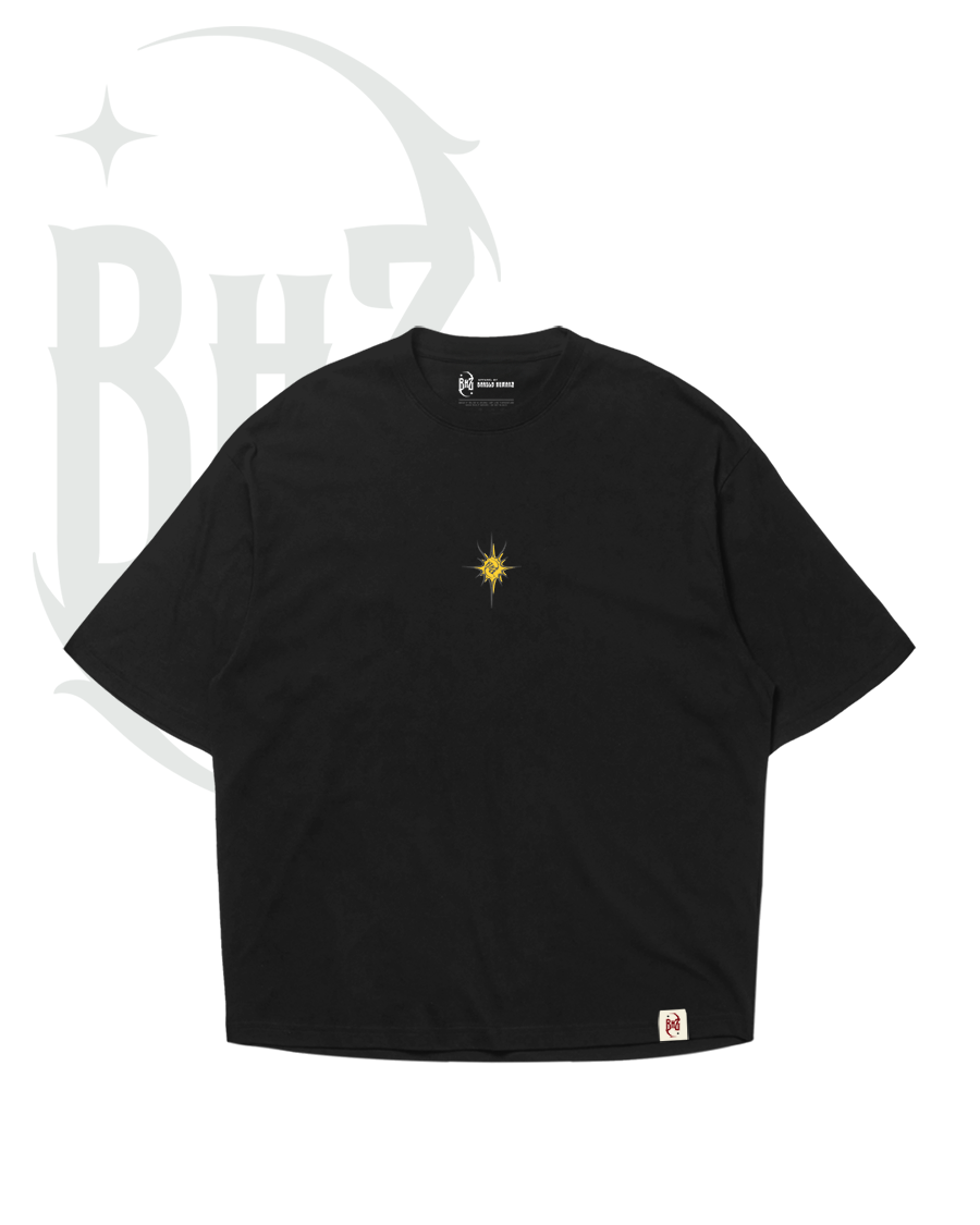 Black Wings Oversized Tee